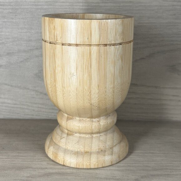 IMUSA Multipurpose Kitchen Essentials Natural Brown Bamboo Mortar - Picture 2 of 4